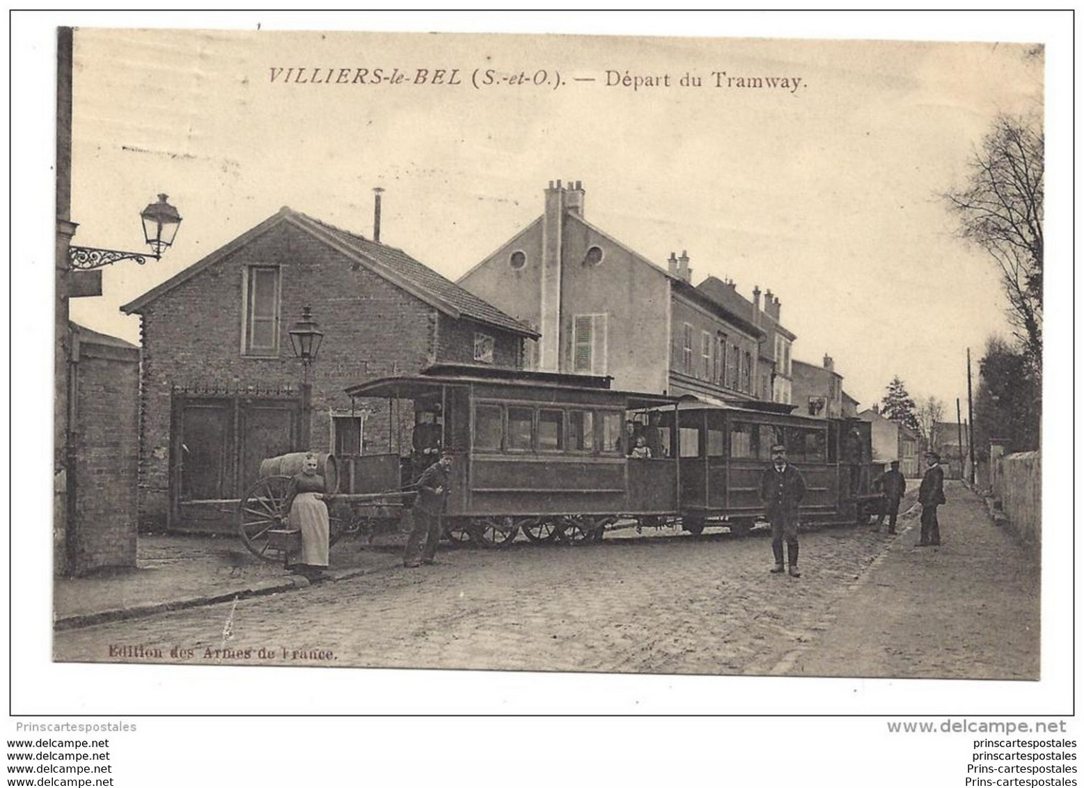 CPA 95 Villiers Le Bel Depart Du Tramway - Villiers Le Bel