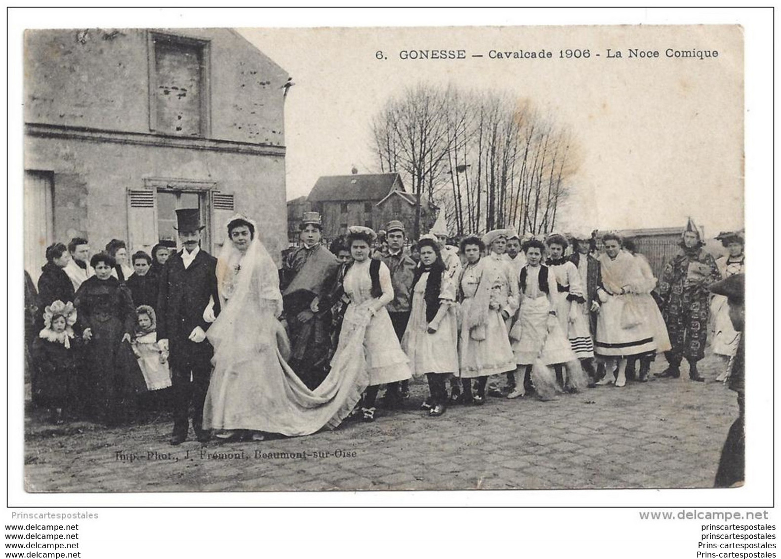 CPA 95 Gonesse Cavalcade 1906 La Noce Comique - Gonesse