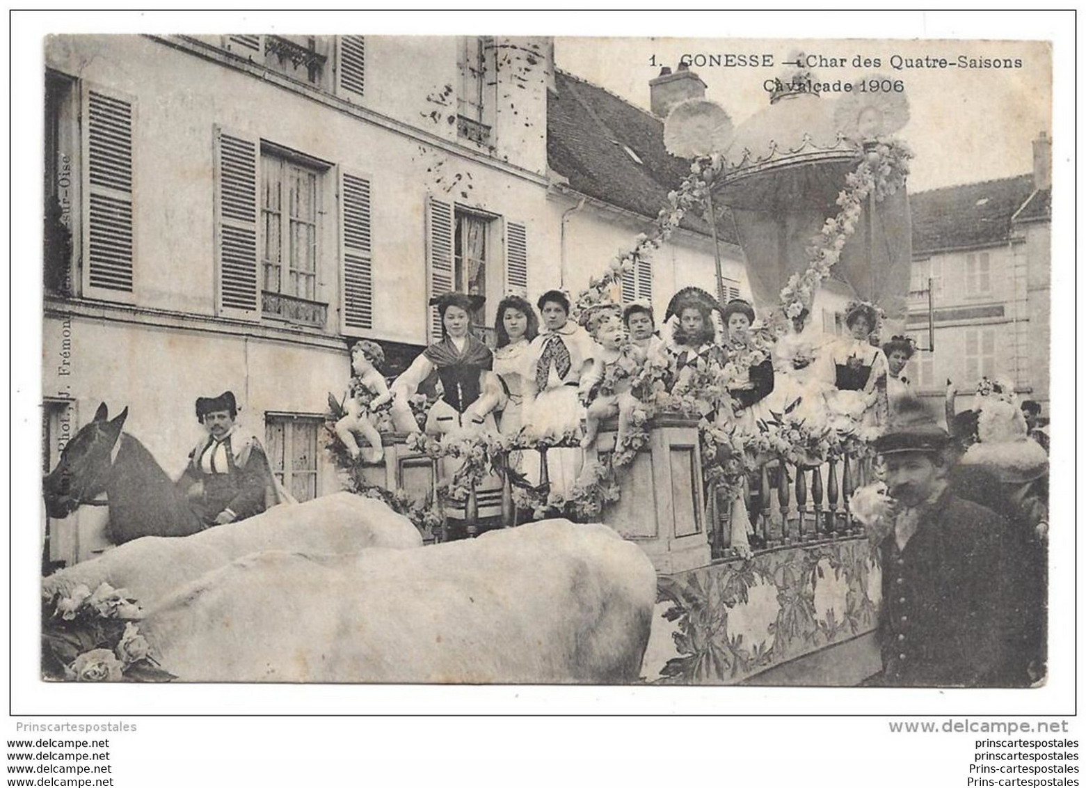 CPA 95 Gonesse Cavalcade 1906 Char Des Quatres Saisons - Gonesse