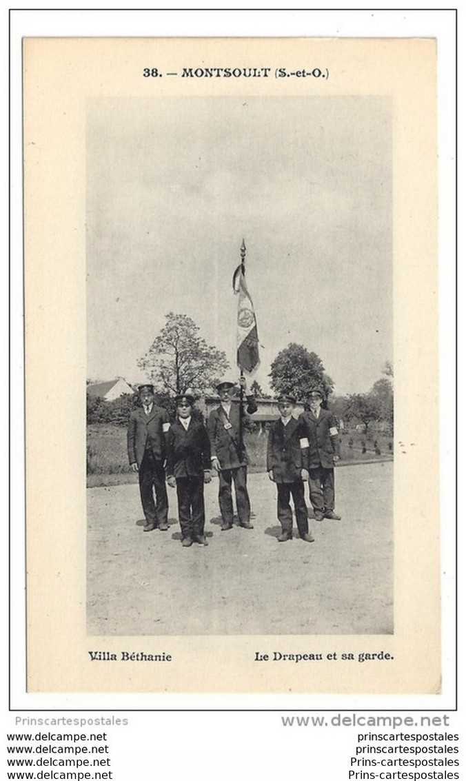 CPA 95 Montsoult Villa Béthanie Le Drapeau Et Sa Garde - Montsoult