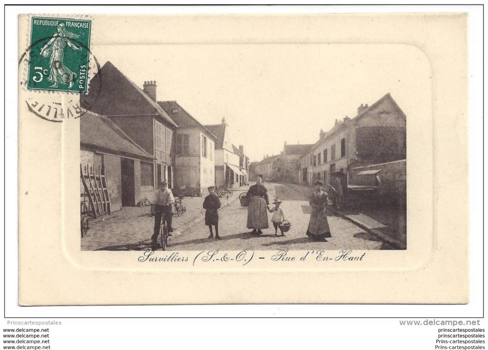 CPA 95 Survilliers Rue D'En Haut - Survilliers