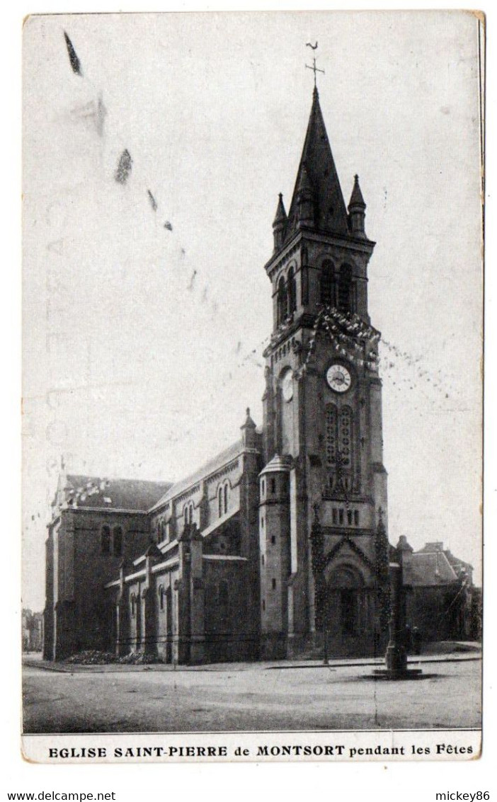 ALENCON -- Eglise Saint Pierre De Montsort Pendant Les Fêtes....................à Saisir - Alencon