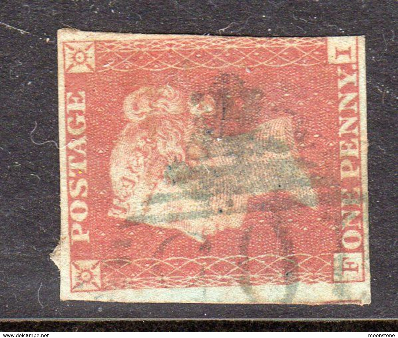 Ireland 1844 Numeral Cancellations: 401 Ruskey Roscommon, 1841 1d Red Imperf, 3+ Margins, SG 8/12 - Vorphilatelie