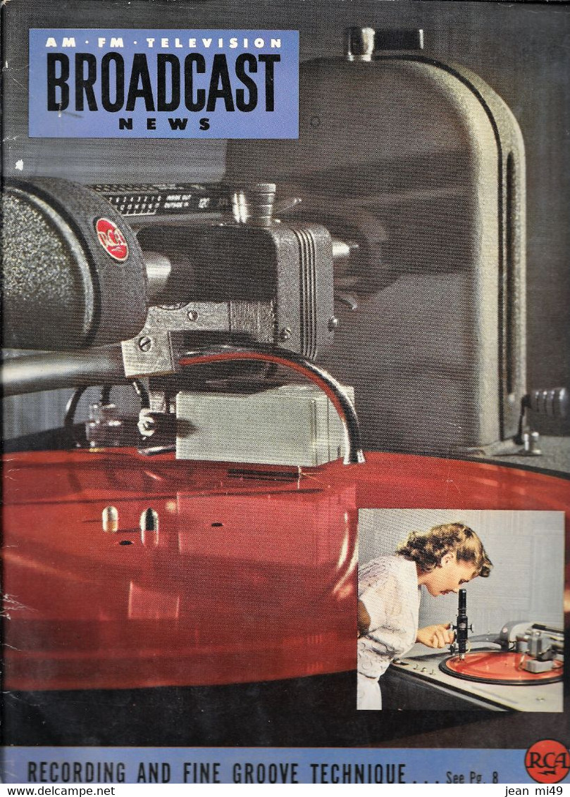 REVUE - AM . FM. TELEVISION - BROADCAST NEWS - RCA - July-august 1950 - Numéro 60 - - 1900-1949