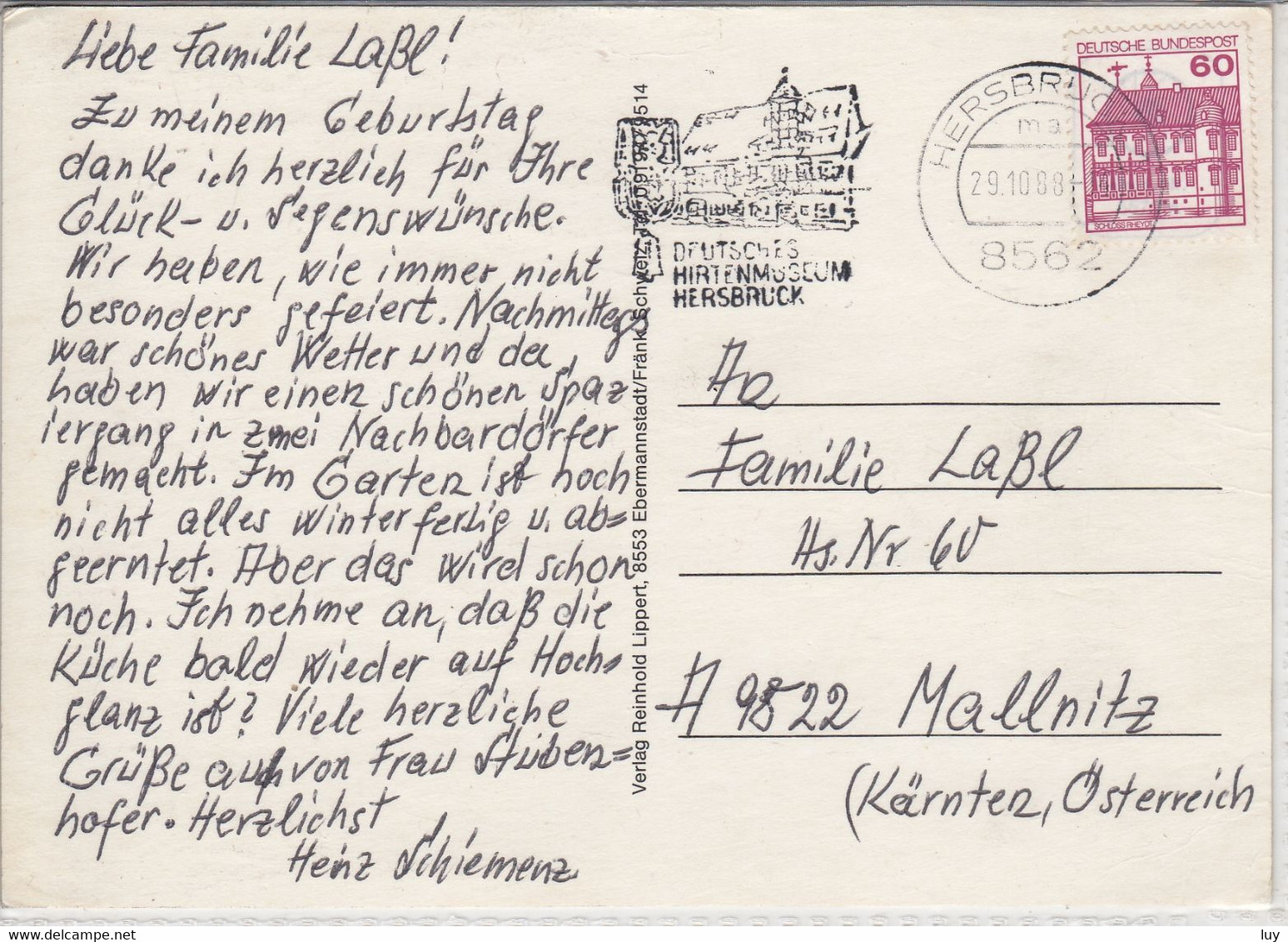 HERSBRUCK - Mehrfachansicht, Gel. Schöner Stempel - Hersbruck