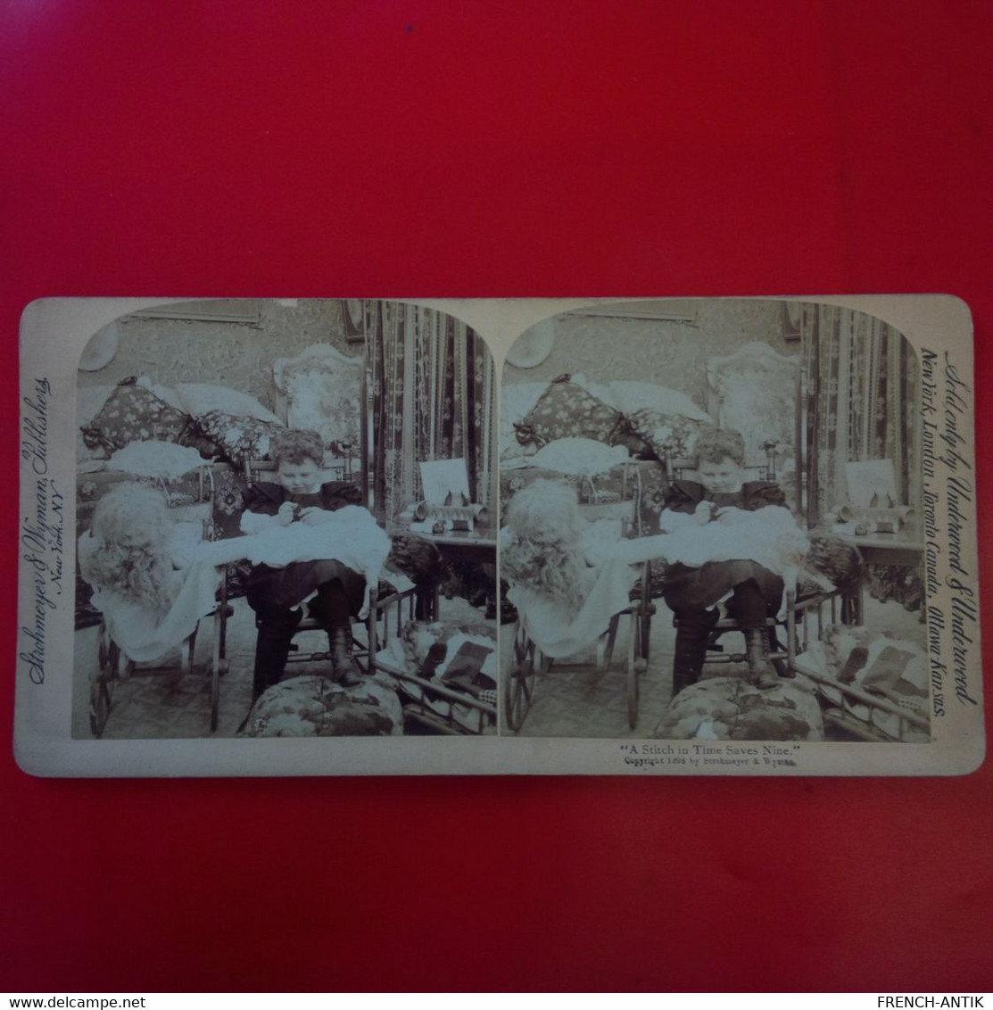 PHOTO STEREO A STITCH IN TIME SAVES NINE - Stereoscopic