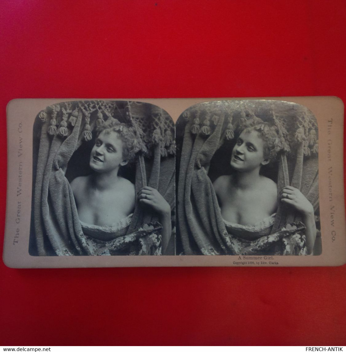 PHOTO STEREO A SUMMER GIRL - Stereoscopic