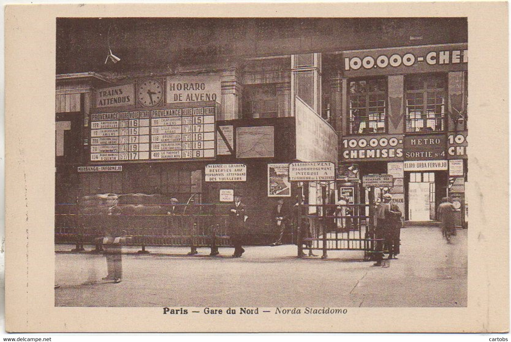 75 PARIS Xe  Gare Du Nord -  Intérieur De La Grae - Norda Stacidomo - Stations, Underground