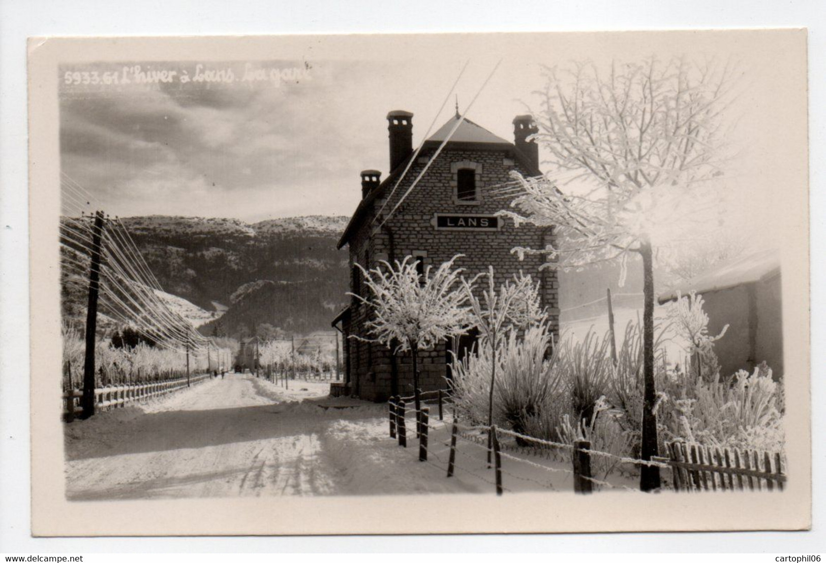 - CPA LANS (38) - L'hiver à Lans - La Gare - Editions Hourlier-Bouquéron 5933.61 - - Altri & Non Classificati