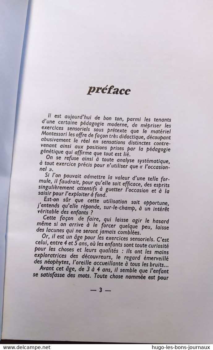 Comment Faire...les Exercices Sensoriels_Y. Le Roch_Education Enfantine_Nathan 1963 - 0-6 Anni