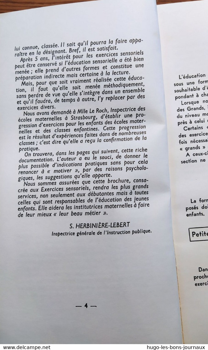 Comment Faire...les Exercices Sensoriels_Y. Le Roch_Education Enfantine_Nathan 1963 - 0-6 Anni