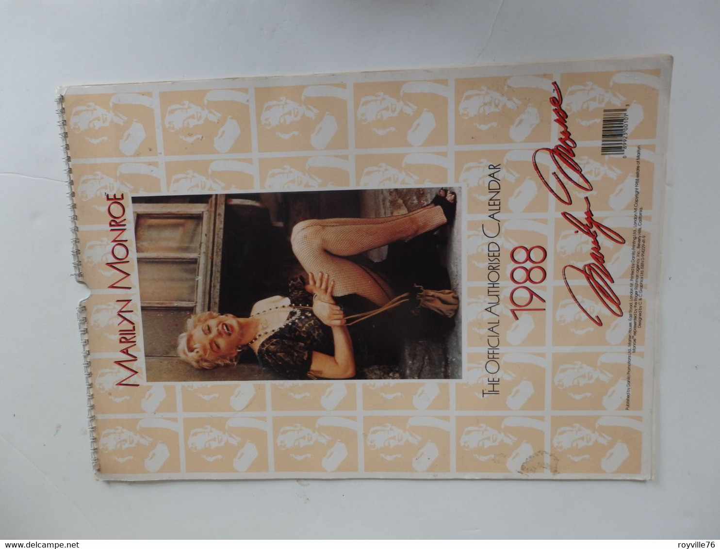 Calendrier 1988 Sur Marilyn Monroe. - Grand Format : 1981-90