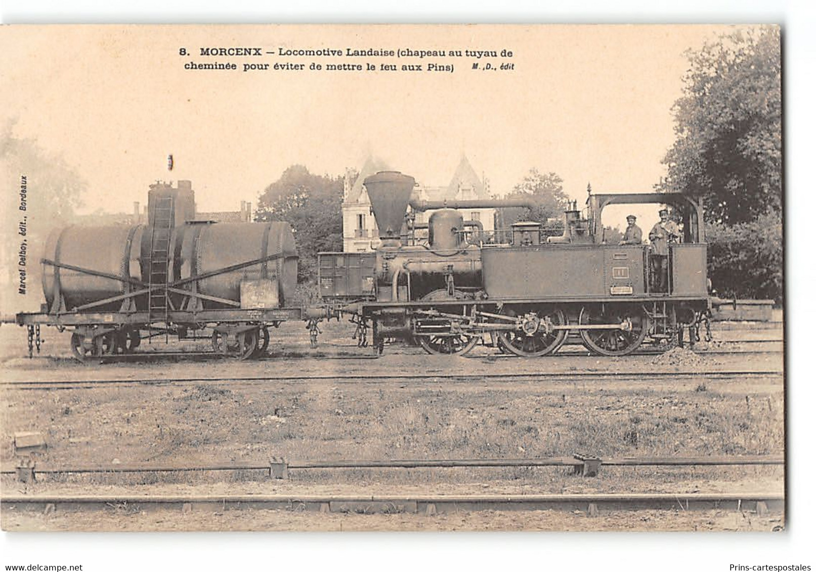 CPA 40 Morcenx Locomotive Landaise - Morcenx