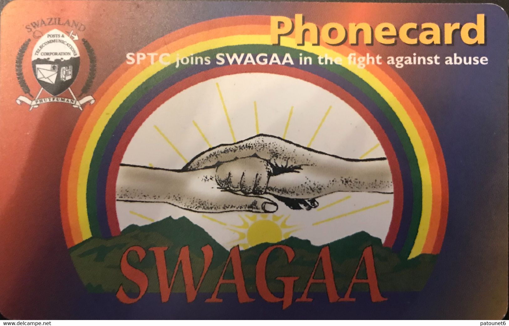 SWAZILAND  -  Phonecard  - SWAGAA  -  E 10 - Swasiland