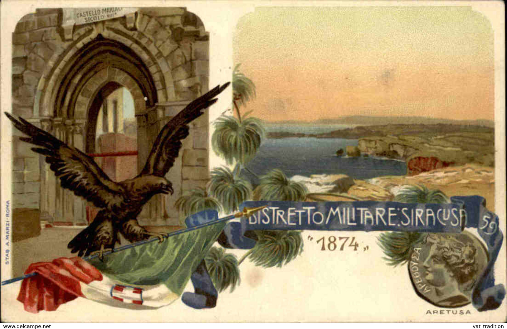 ITALIE -  Carte Postale De Siracusa - Distretto Militare - L 85784 - Siracusa