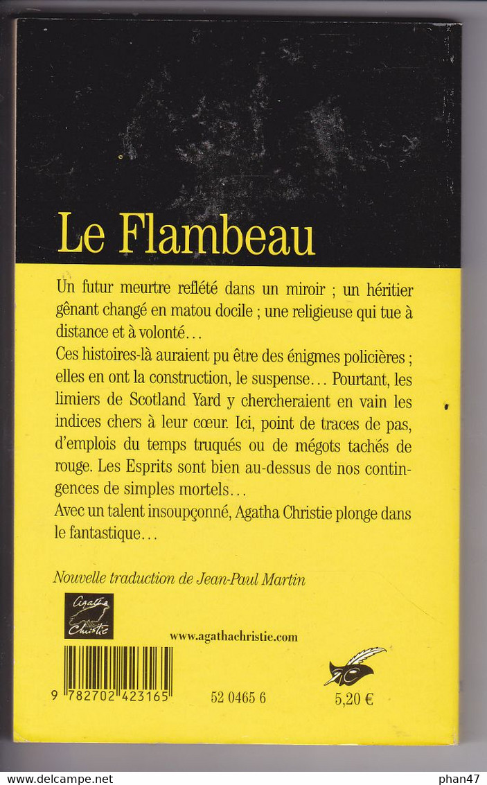 AGATHA CHRISTIE : LE FLAMBEAU  Collection LE MASQUE - Agatha Christie