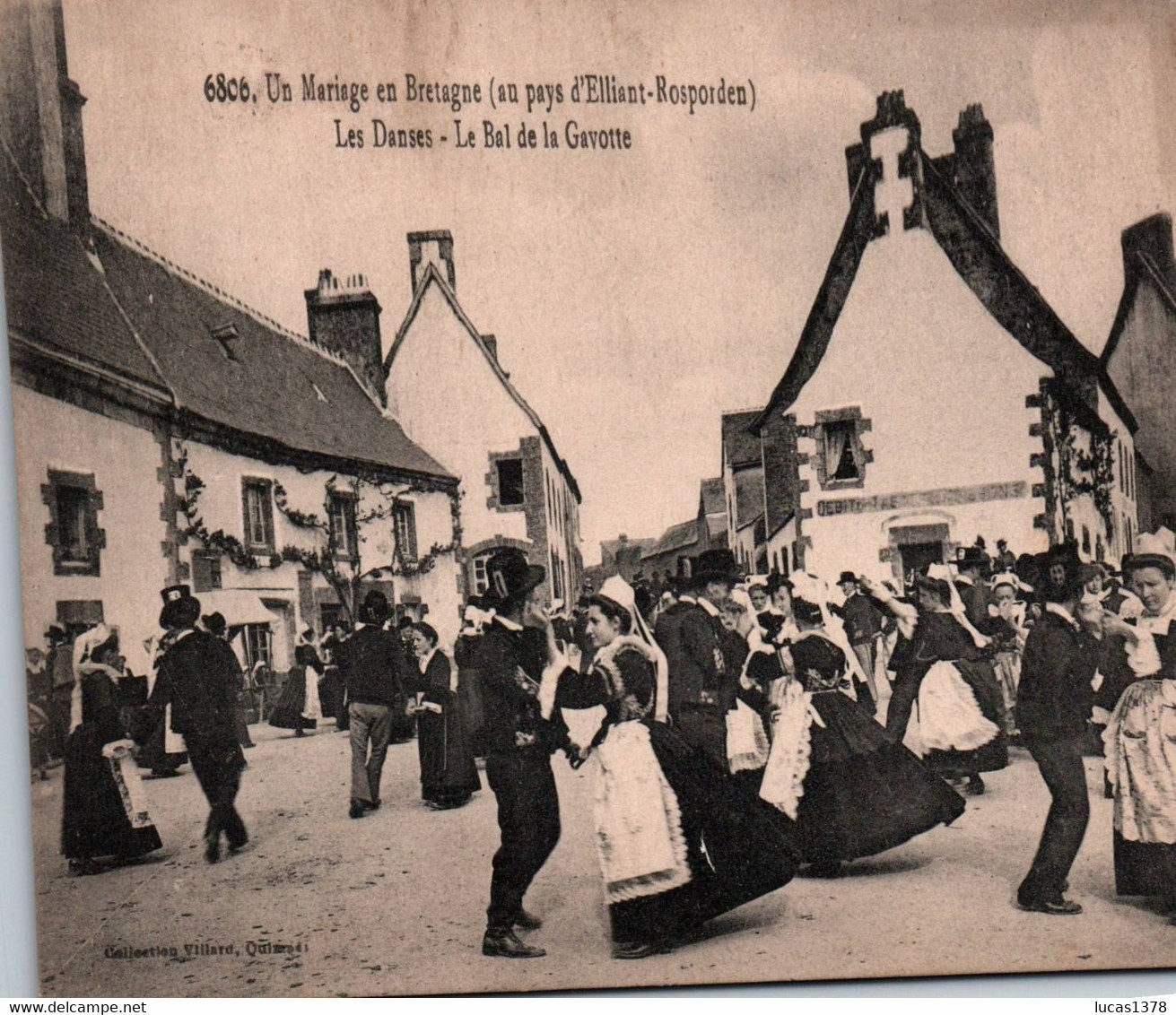 29 / UN MARIAGE EN BRETAGNE AU PAYS D' ELLIANT-ROSPORDEN - LES DANSES LE BAL DE LA GAVOTTE - Elliant