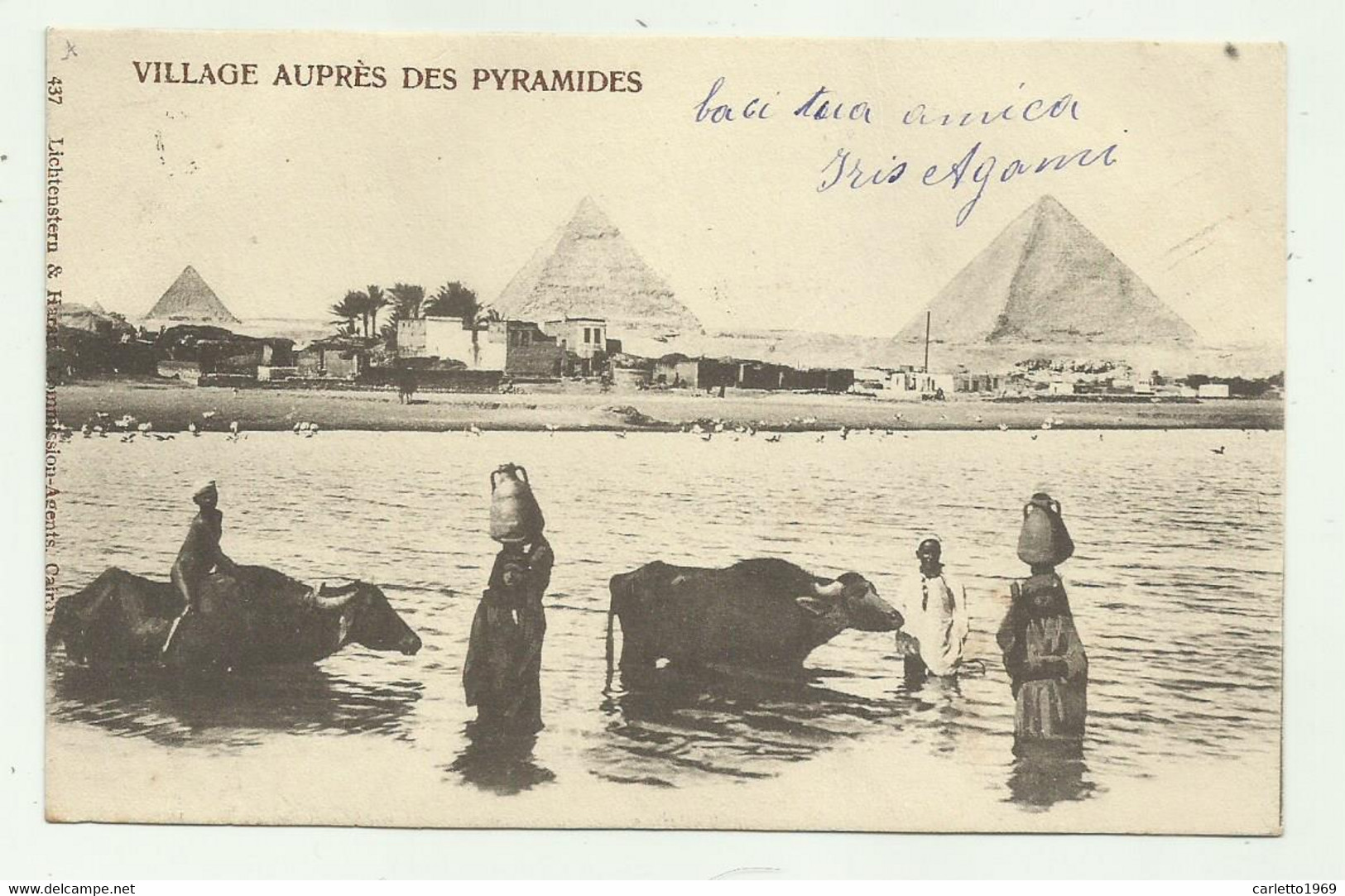 EGITTO - VILLAGES AUPRES DES PYRAMIDES - VIAGGIATA  FP - Piramiden