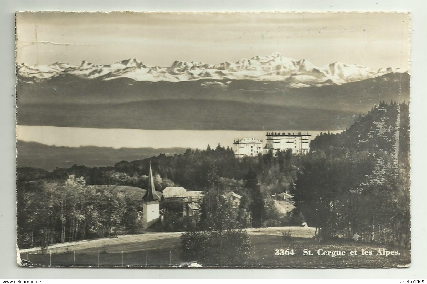 ST. CERGUE ET LES ALPES - VIAGGIATA  FP - Saint-Cergue