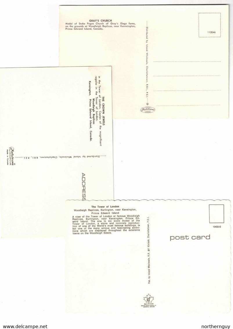 4 Different KENSINGTON, Prince Edward Island, Canada,  Woodleigh Replicas, 4 4X6 - Sonstige & Ohne Zuordnung