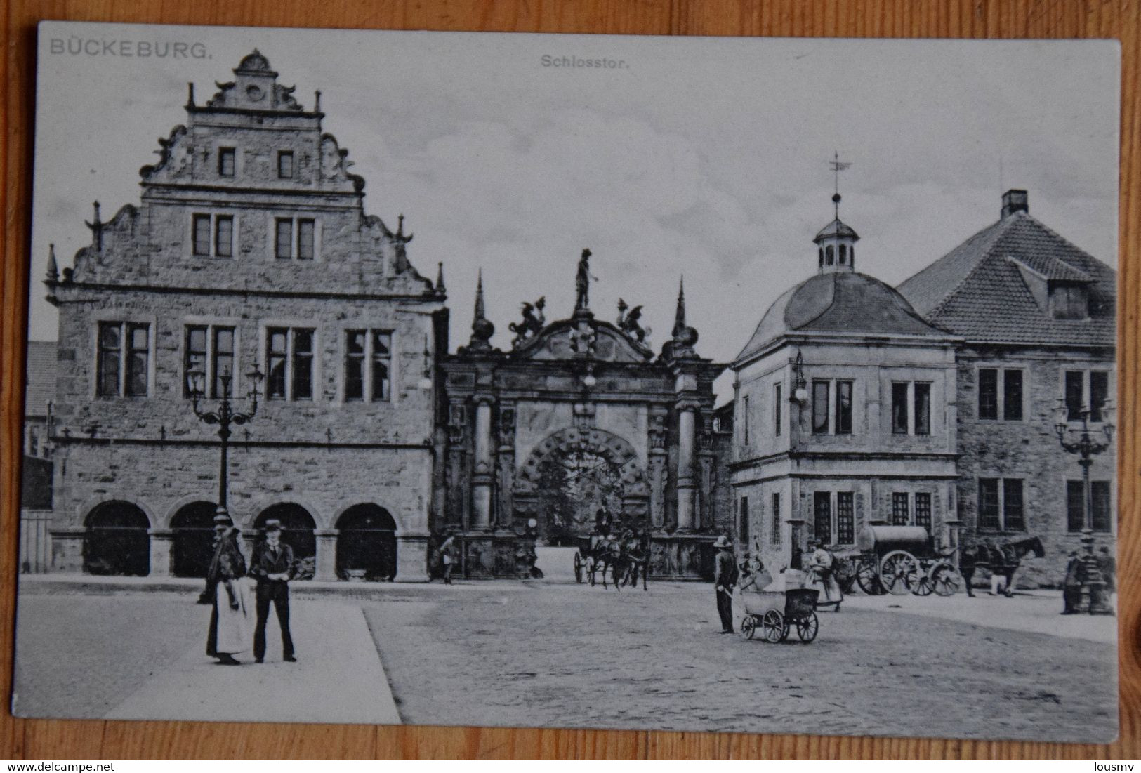 Bückeburg - Schlosstor - Animée / Belebt - (n°19296) - Bueckeburg