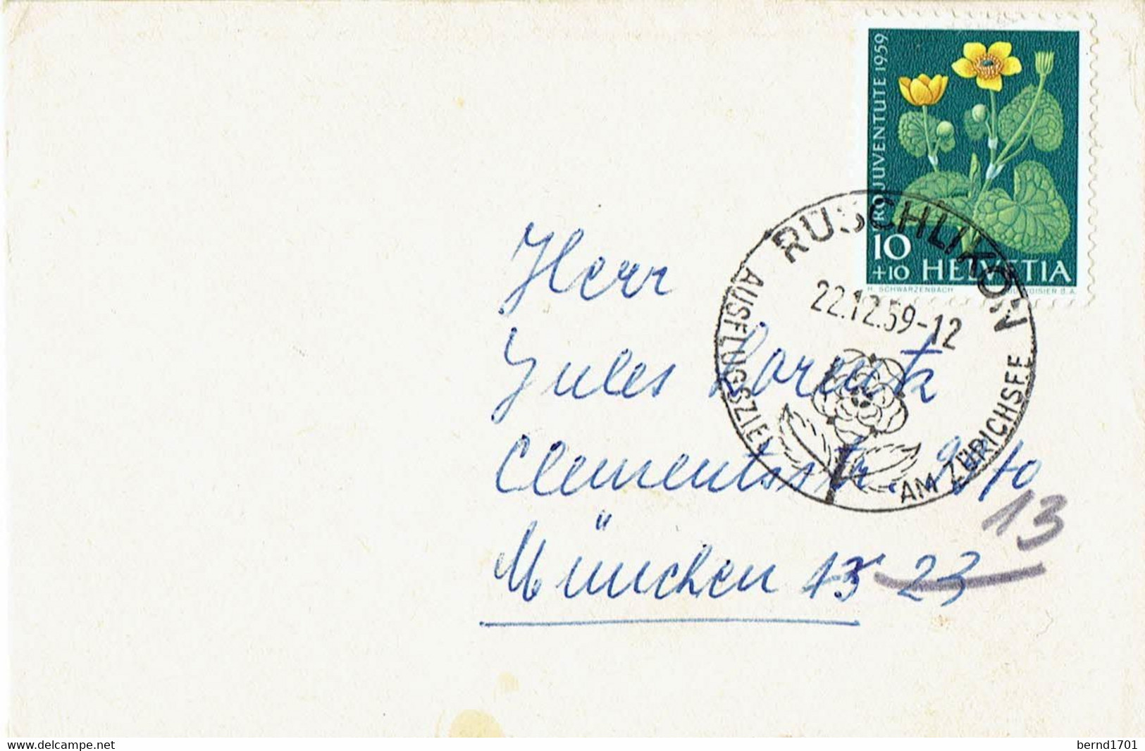 Schweiz / Switzerland - Umschlag Echt Gelaufen / Cover Used (f794) - Sonstige & Ohne Zuordnung