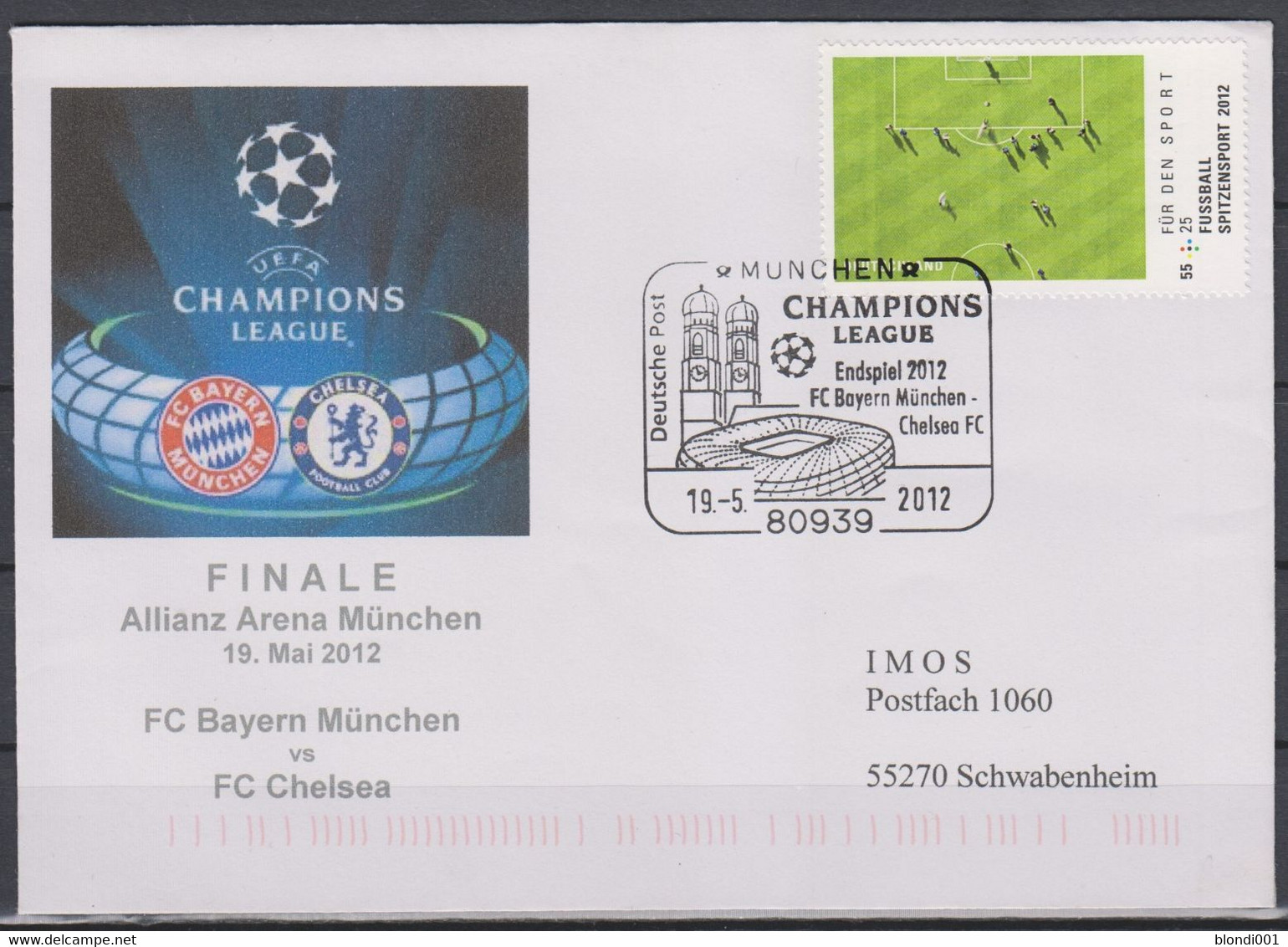 Soccer - Football - Champions League FINAL 2012 - GERMANY - FDC Cover - Other & Unclassified