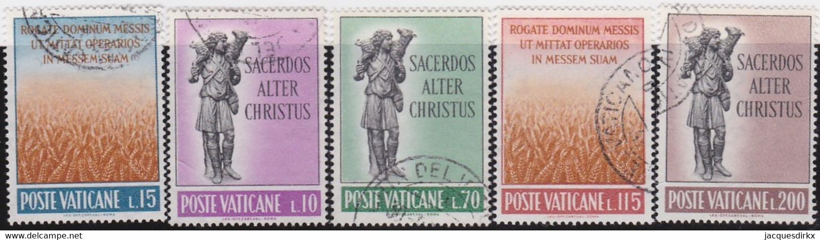 Vatican   .   Y&T   .    348/352      .      O     .    Cancelled  .   /   .  Oblitéré - Used Stamps
