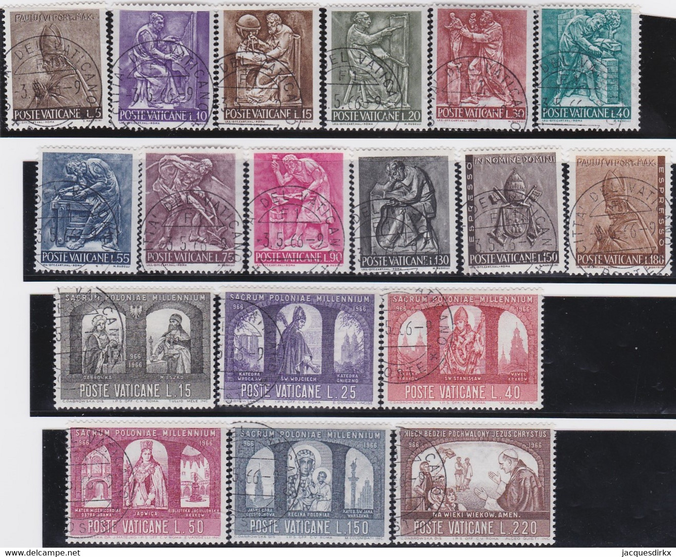 Vatican   .   Y&T   .     441/456      .      O     .    Cancelled  .   /   .  Oblitéré - Used Stamps