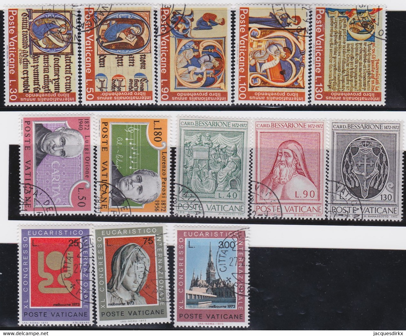 Vatican   .   Y&T   .     542/554     .      O     .    Cancelled  .   /   .  Oblitéré - Used Stamps