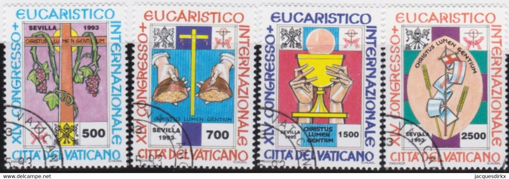 Vatican   .   Y&T     .   952/955     .      O     .    Cancelled  .   /   .  Oblitéré - Gebraucht