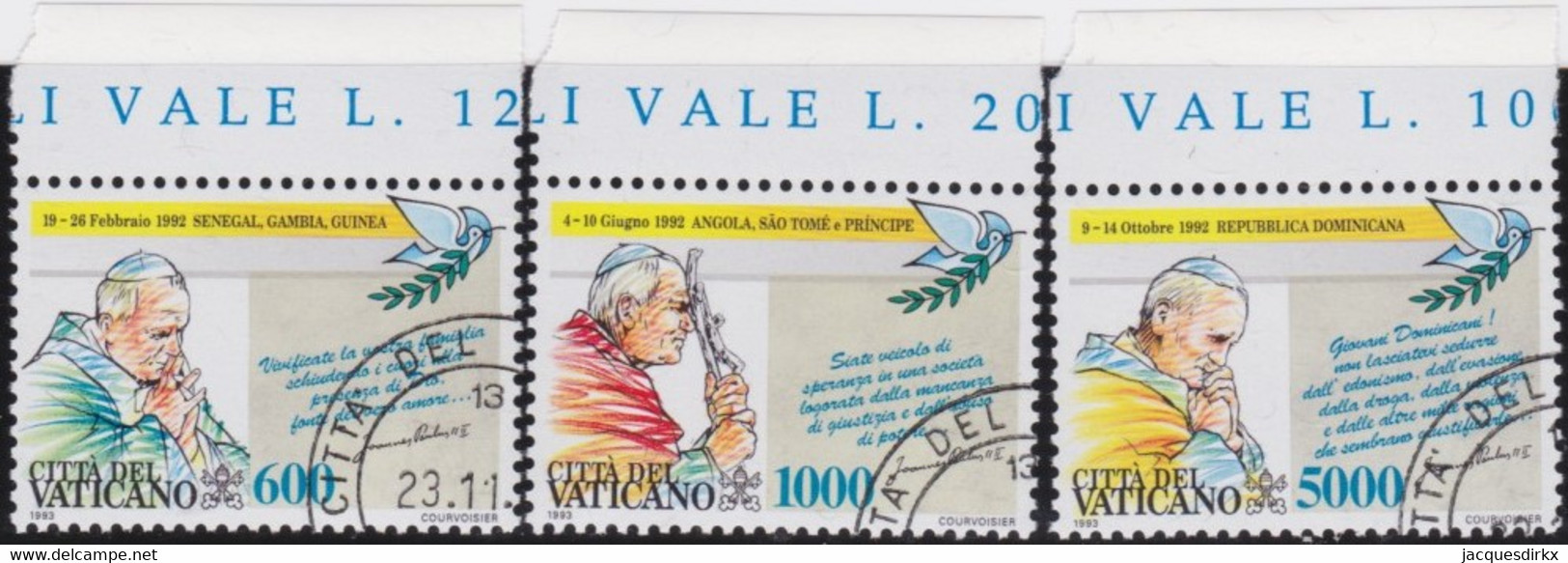 Vatican   .   Y&T     .   963/965     .      O     .    Cancelled  .   /   .  Oblitéré - Used Stamps