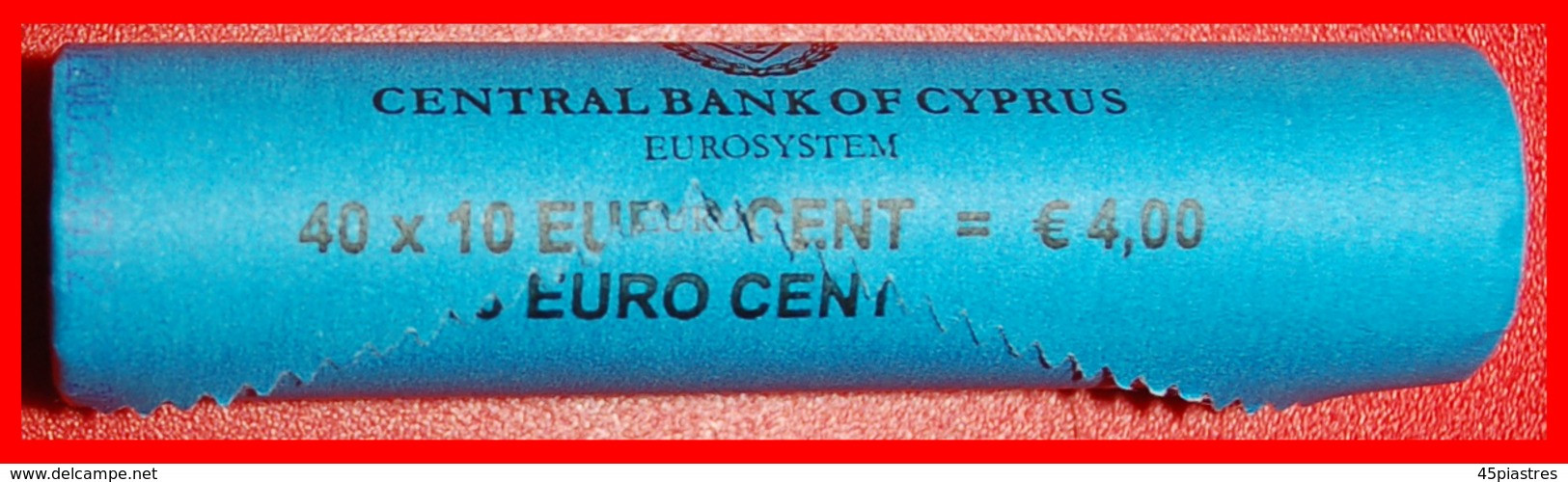 • GREECE: CYPRUS ★ 10 CENT 2012 UNC NORDIC GOLD ROLL UNCOMMON! SHIP! LOW START ★ NO RESERVE! - Rouleaux
