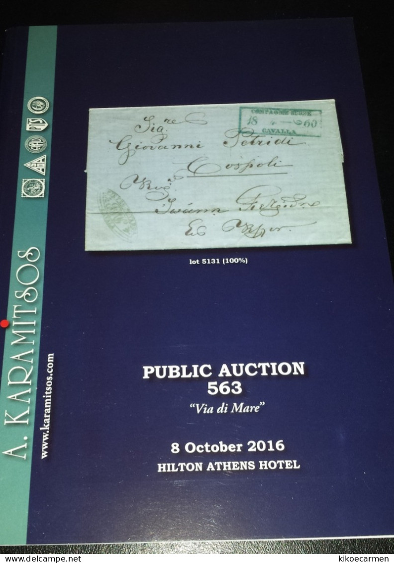 VIA DI MARE 80 Colored Pages Of An Important Collection VIE Navigation Navigazione (Greek Language, Part In English) - Poste Maritime & Histoire Postale