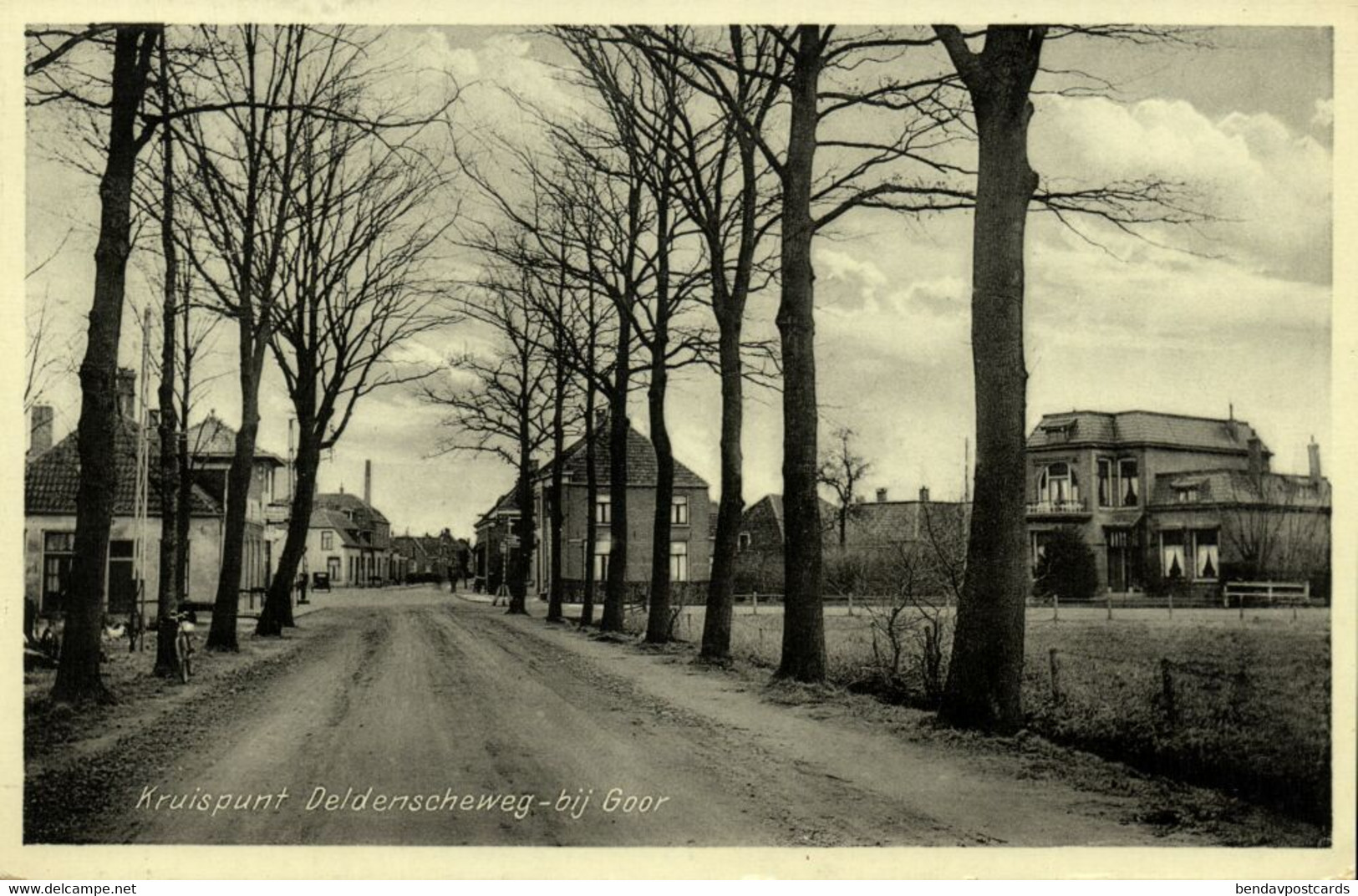 Nederland, GOOR, Kruispunt Deldenscheweg (1946) Ansichtkaart - Goor