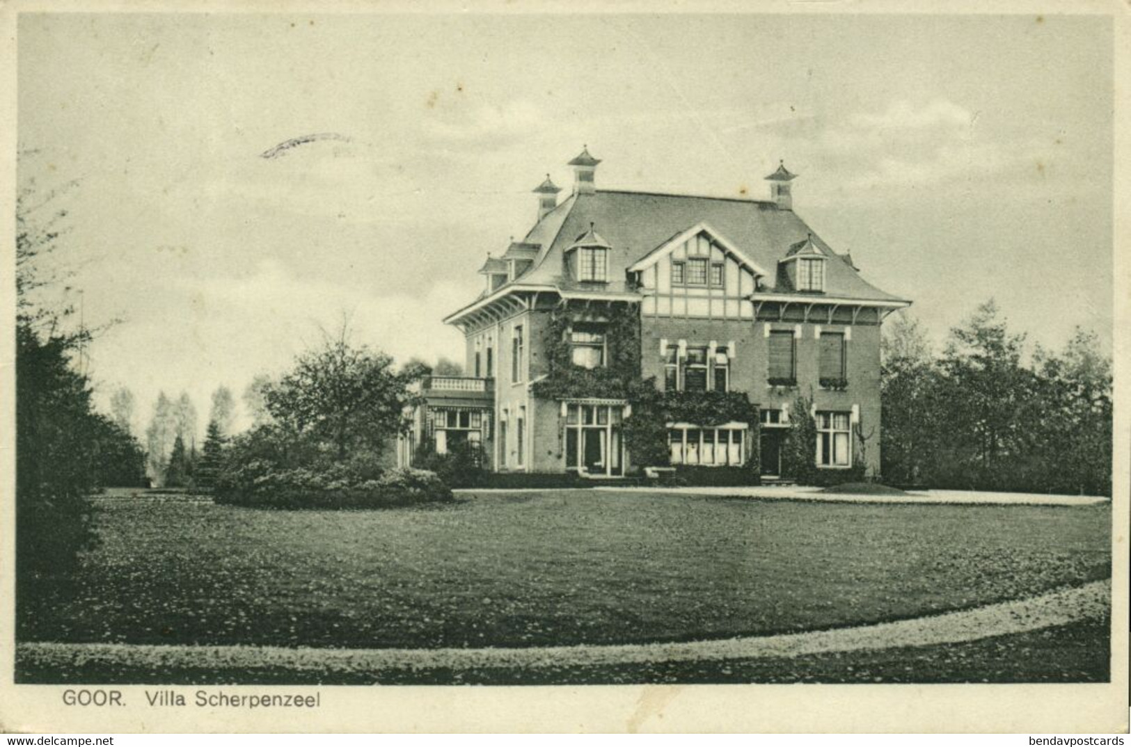Nederland, GOOR, Villa Scherpenzeel (1920s) Ansichtkaart - Goor