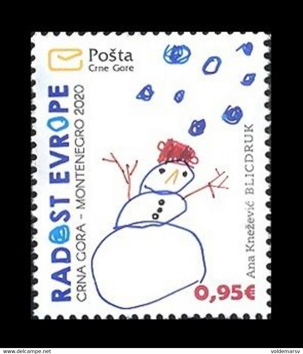 Montenegro 2020 Mih. 451 Children's Drawings. Joy Of Europe MNH ** - Montenegro