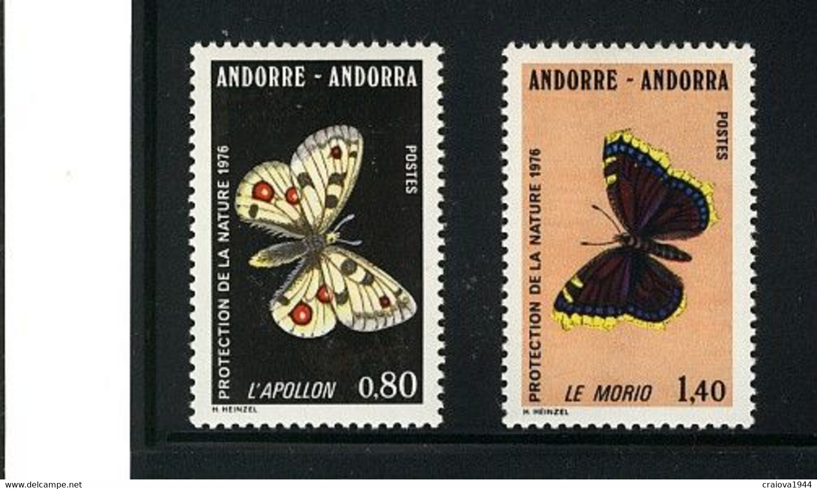 ANDORRE FRANCAISE,1993, BUTTERFLIES - Schmetterlinge