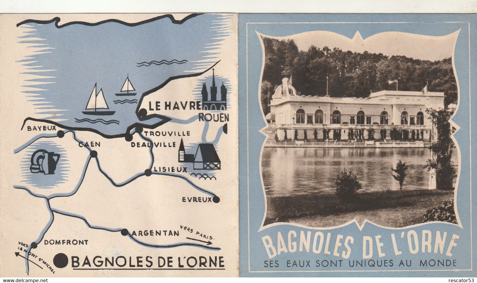 Rare Mini Dépliant Touristique Bagnoles De L'Orne - Toeristische Brochures