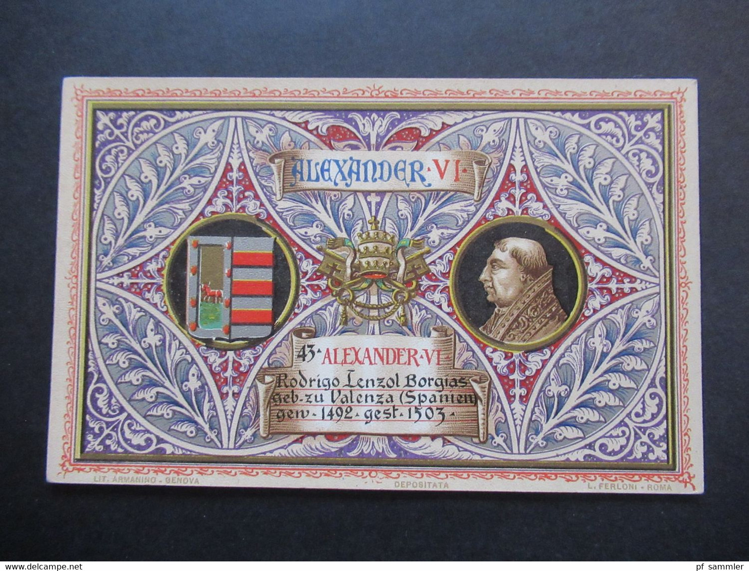 AK Posten 69 Stück Lithografie / Litho Um 1903 Verschiedene Päpste Relgion / Vatican Tolle Motive Hoher Wert!! 1x Perfin - Collections (without Album)