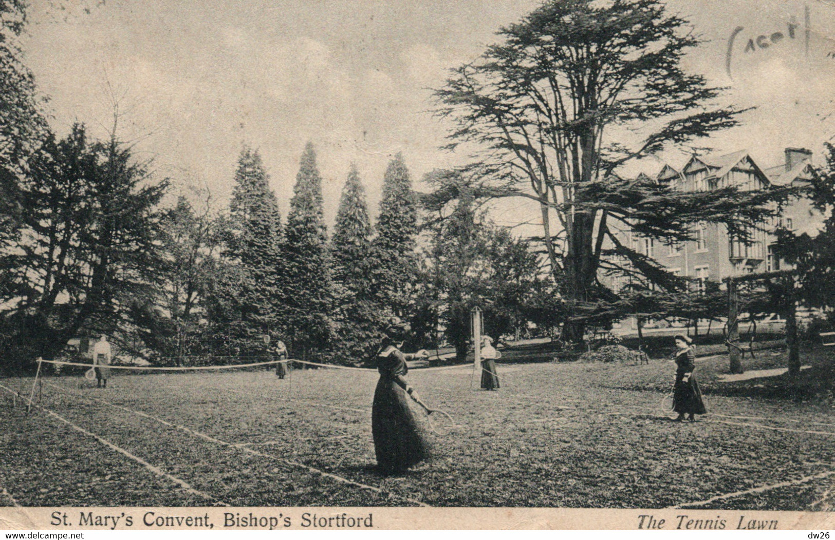 Sports - St. Mary's Convent, School Bishop's Stortford - The Tennis Lawn - P.A. Buchanan & Co. - Tennis