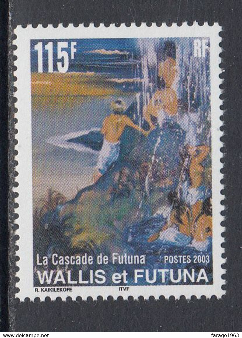 2003 Wallis & Futuna Cascades Waterfalls   Complete Set Of 1 MNH - Ongebruikt