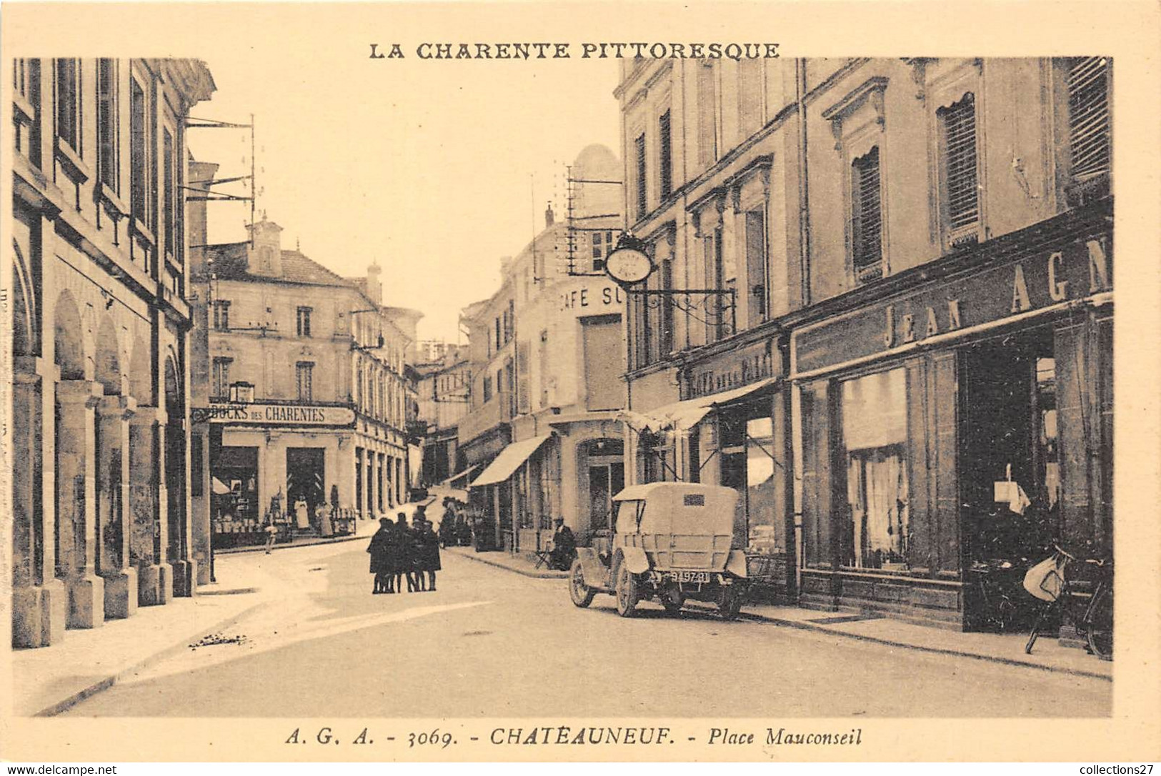 16-CHATEAUNEUF-PLACE MAUCONSEIL - Chateauneuf Sur Charente