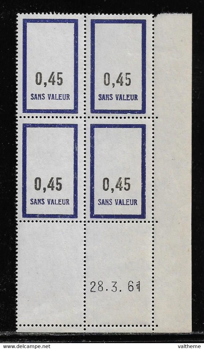 FRANCE  ( FFIC - 81 )  1961  N° YVERT ET TELLIER  FICTIF  N° F148   N** - Autres & Non Classés