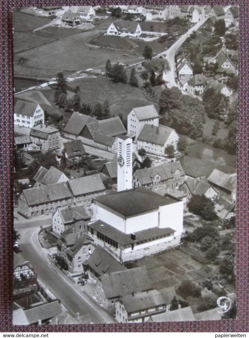 Feuchtwangen (Ansbach) - Flugaufnahme Kath. Stadtpfarrkirche St. Ulrich Und Afra - Feuchtwangen