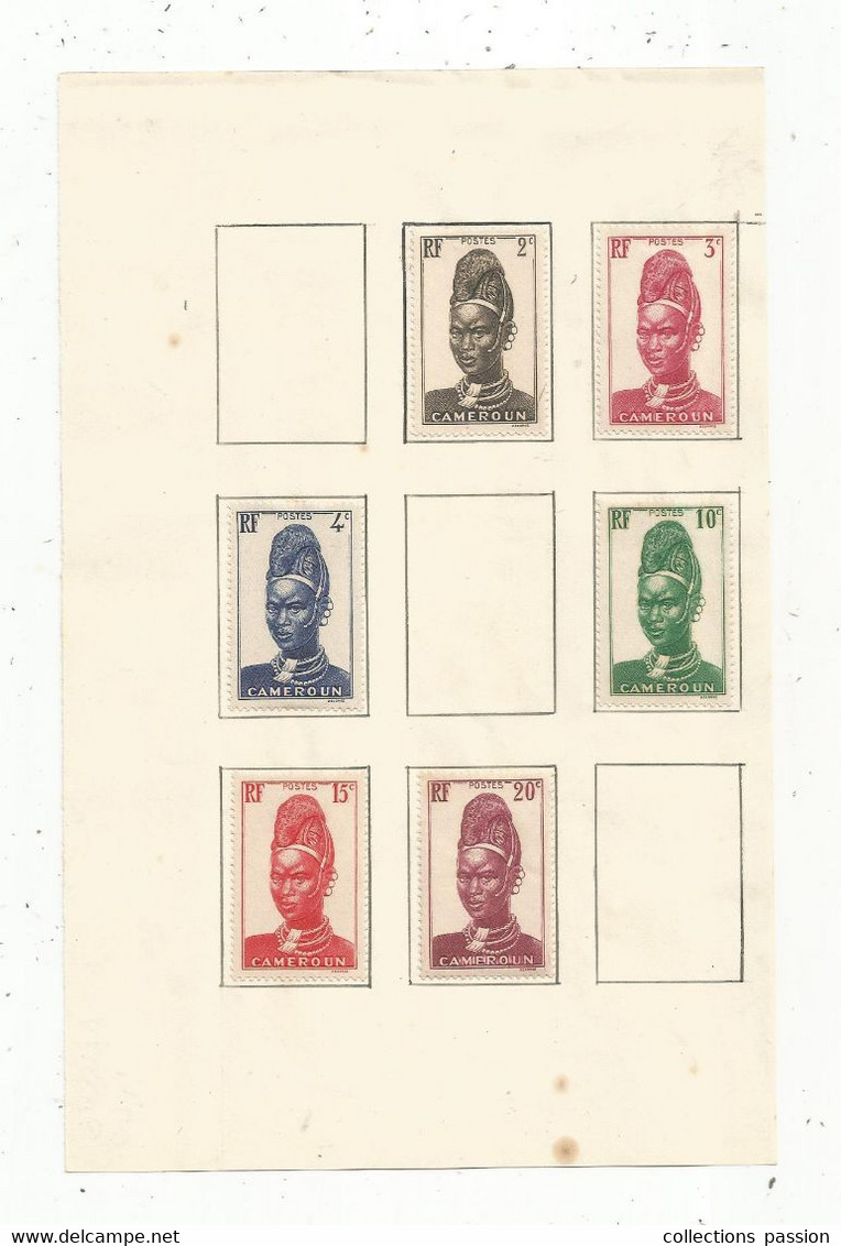 JC ,  FEUILLE : 6 TIMBRES  , CAMEROUN , Neufs, 2 Scans , Frais Fr 1.95€ - Unused Stamps