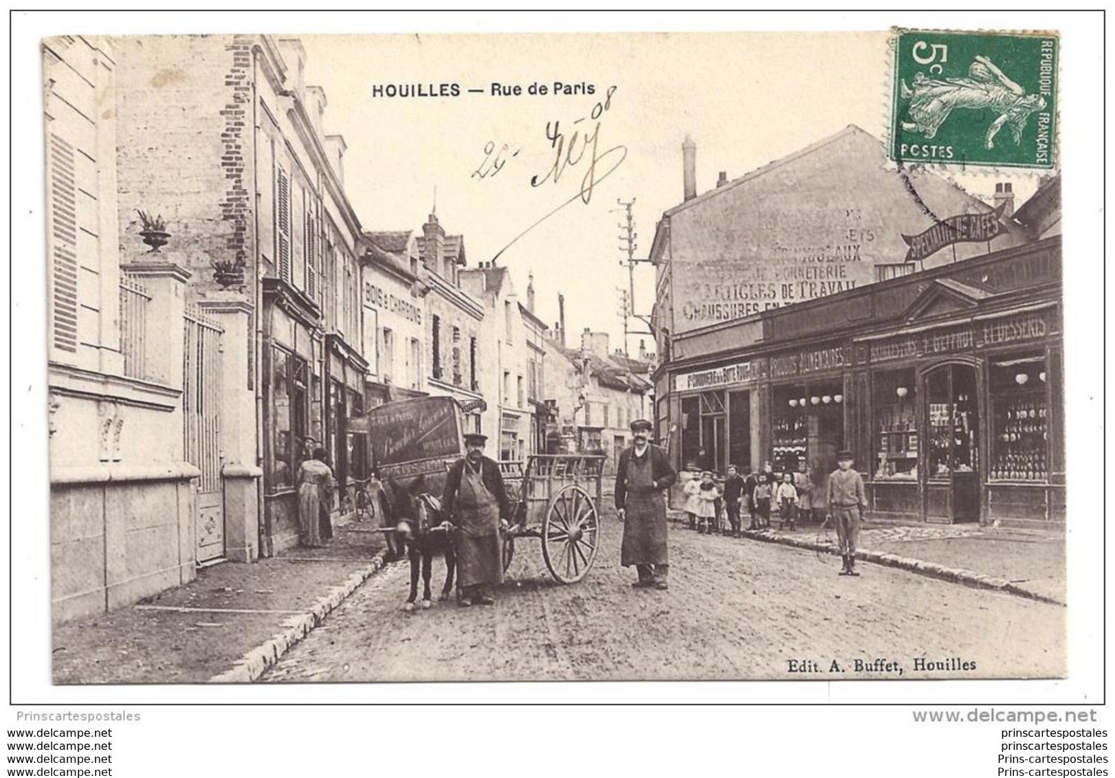 CPA 78 Houilles Rue De Paris - Houilles