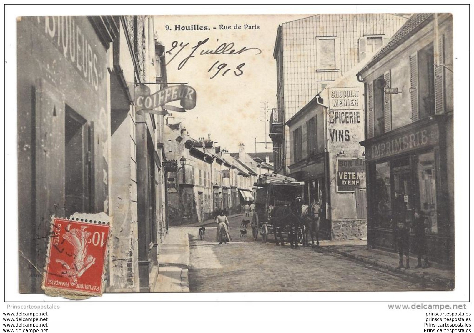 CPA 78 Houilles Rue De Paris - Houilles