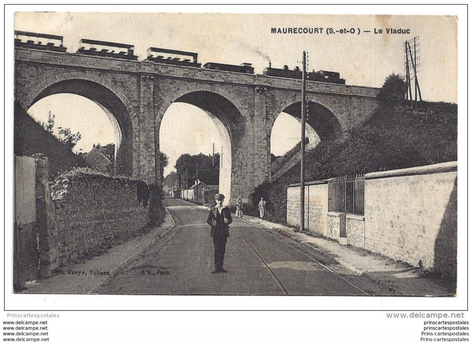 CPA 78 Maurecourt Le Viaduc Et Le Train - Maurecourt