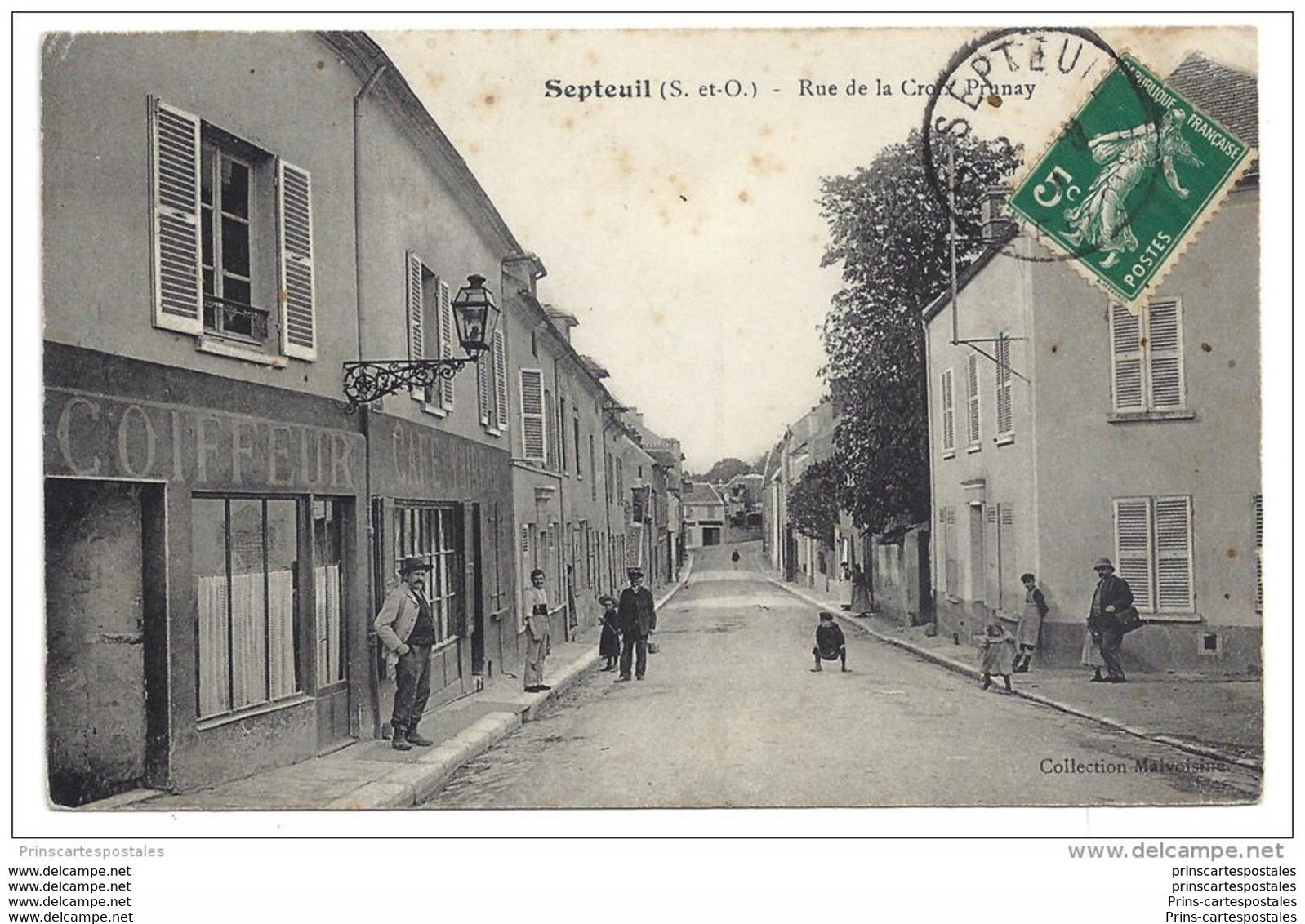 CPA 78 Septeuil Rue De La Croix Prunay - Septeuil